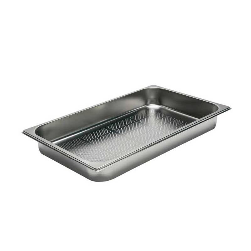 Lavabo gastro 1/1 acero inoxidable fondo perforado cm 2