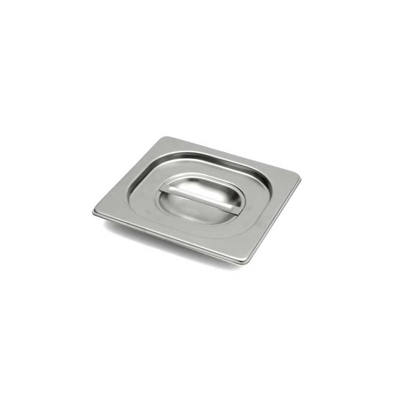 Couvercle gastro en acier inoxydable 1/6