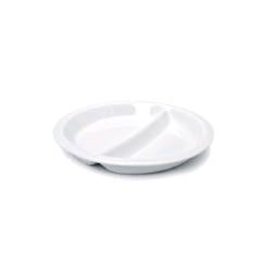 Plato bis de porcelana blanca 25,5 cm