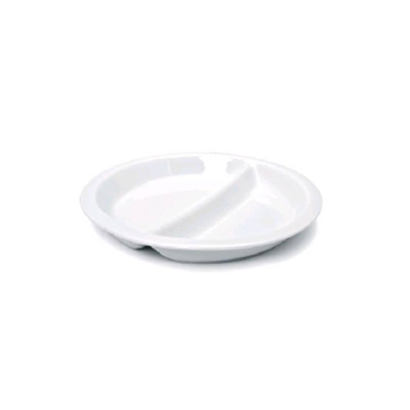 Assiette bis en porcelaine blanche 25.5 cm