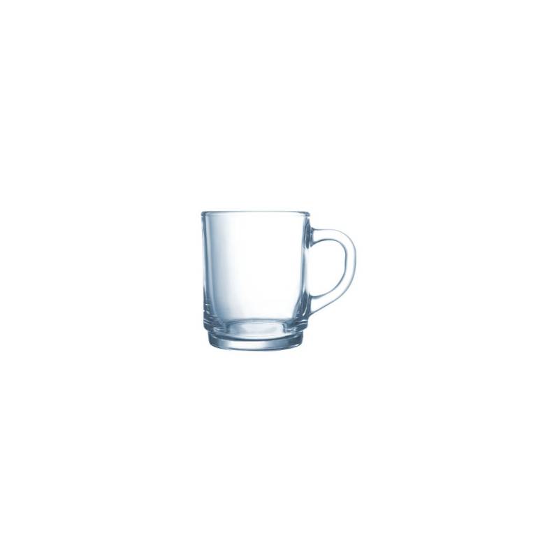 Verre à lait Bock avec anse en verre cl 25