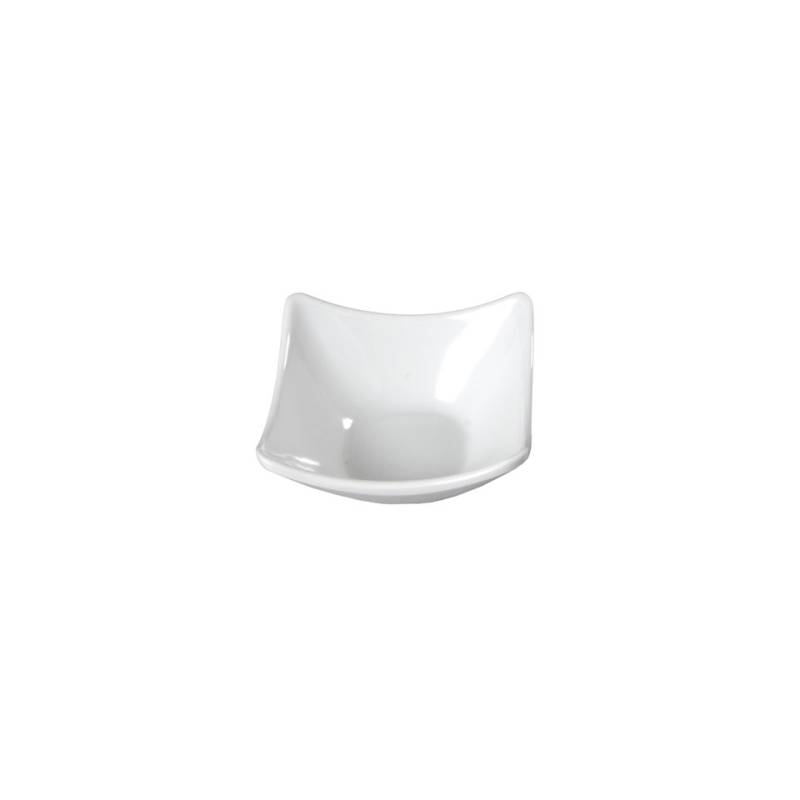 Tasse carrée en mélamine blanche 7,5 cm