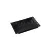 Bandeja rectangular ondulada de melamina negra 20x14 cm