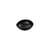 Cuenco oval Inmiron de melamina ondulada negra cm 20,5x17
