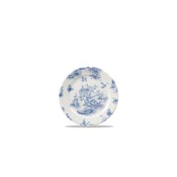 Vintage Prints Toile Churchill assiette à dîner en céramique vitrifiée bleu cm 17