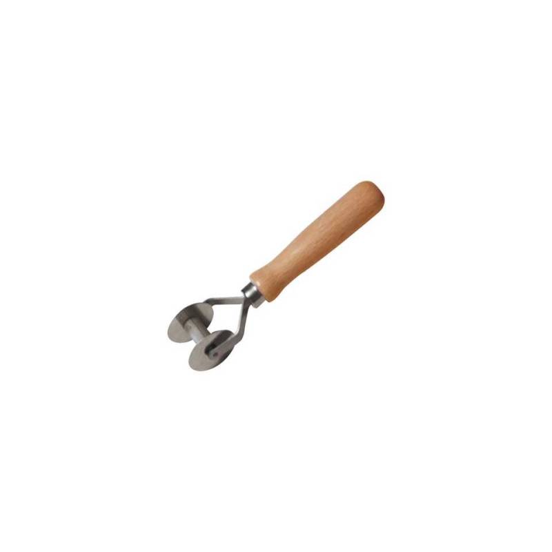 Roue coupe-pâtes 2 lames en acier inoxydable