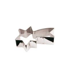 Coupe-pâte étoile comète en acier inoxydable 8 cm