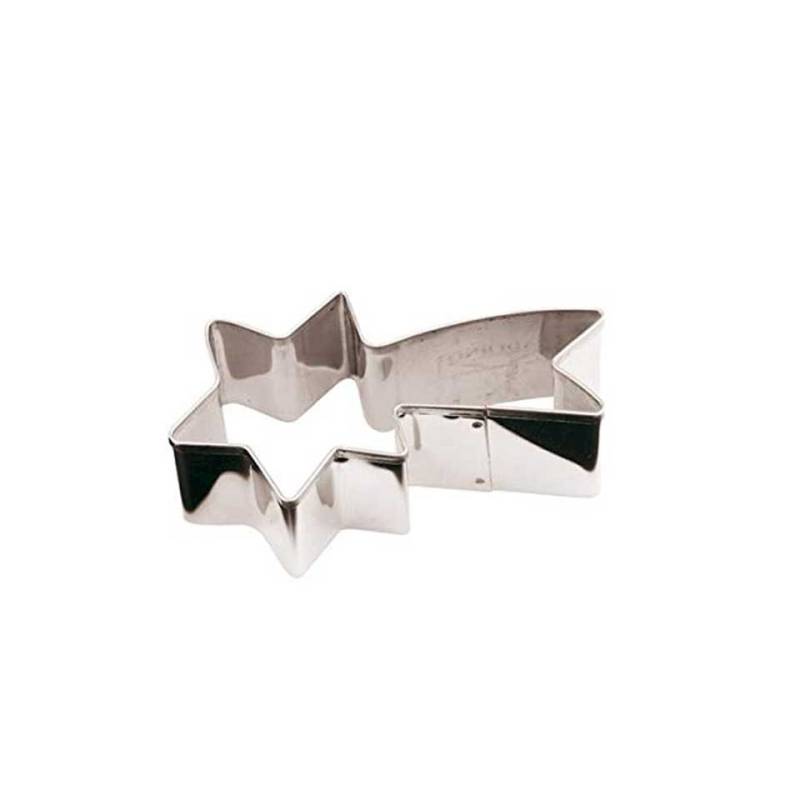 Coupe-pâte étoile comète en acier inoxydable 8 cm