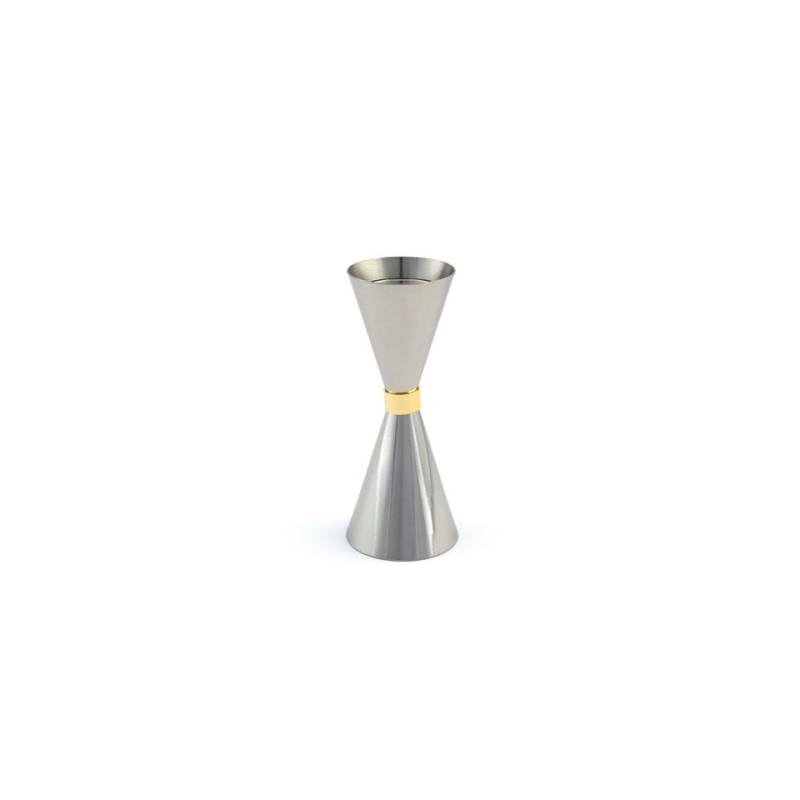Jigger Mr Slim en acier inoxydable avec anneau en or cl 3-4.5