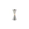 Jigger Mr Slim de acero inoxidable con anillo dorado cl 6-9