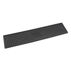 Tapis de bar en caoutchouc noir 59x13 cm