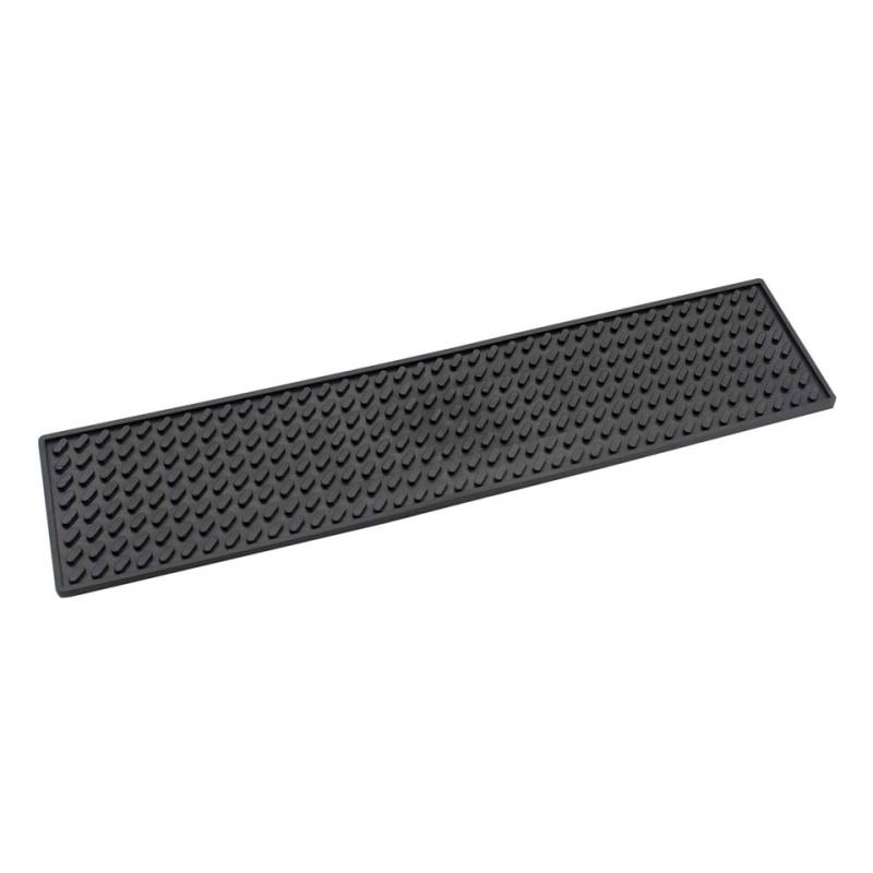 Tapis de bar en caoutchouc noir 59x13 cm