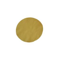 Papel de paja redondo color mostaza underfrits 500 piezas
