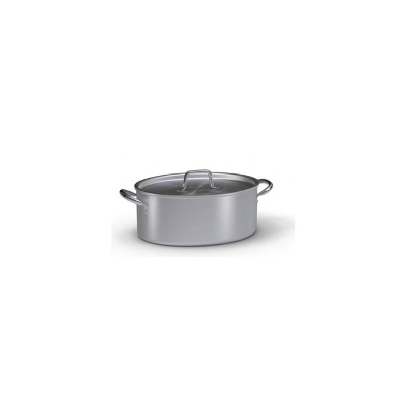 Cacerola ovalada de aluminio Ballarini con tapa 32 cm