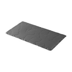 Bandeja de porcelana negra Basalt Revol 20x10 cm