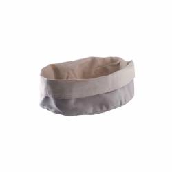 Paderno porte-pain ovale en coton beige cm 20