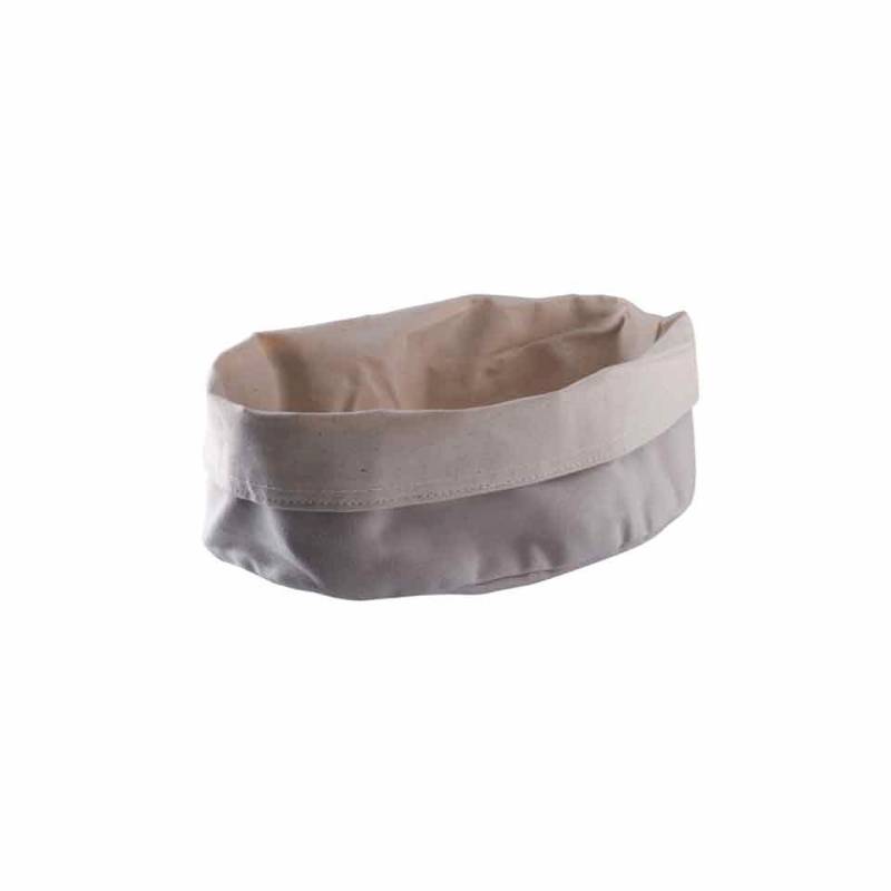 Paderno porte-pain ovale en coton beige cm 20