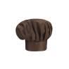 Toque en polyester et coton marron