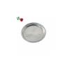 Posavasos redondo dórico Motta de acero inoxidable 10 cm