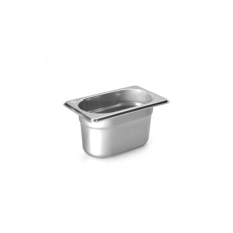 Cubeta de acero inoxidable Gastronorm 1/9 cm 10