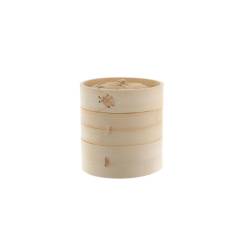 Cuit-vapeur Dim Sum en bambou 18 cm