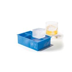 Molde de silicona azul para cubitos de hielo