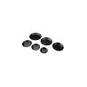 Moules ronds ou tartelettes anti-adhésifs en métal Paderno 10 cm