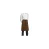 Delantal de cintura con bolsillo Egochef 70x70cm marrón