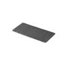 Plateau en porcelaine noire Basalt Revol 25x12 cm