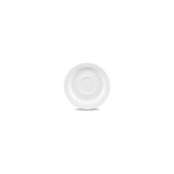 Plato de café Profile Churchill de cerámica vitrificada blanca 12,8 cm