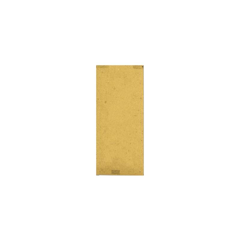 Bolsa para cubiertos de papel paja neutro con servilleta blanca cm 40x40