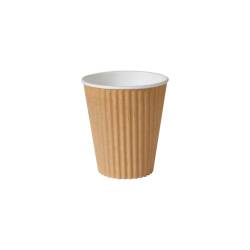 Verre à boisson jetable triple paroi Duni brun clair 35 cl