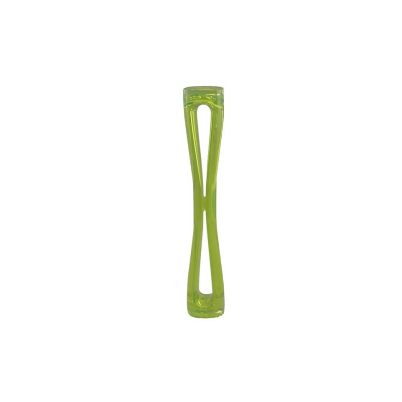 Pilon moleté en polycarbonate vert fluo 30 cm