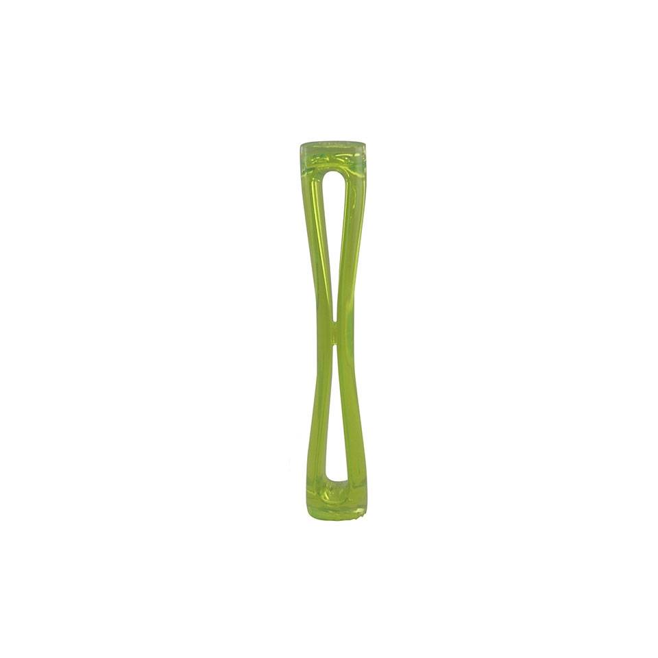 Pilon moleté en polycarbonate vert fluo 30 cm