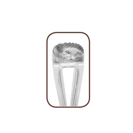 Pilon moleté en polycarbonate transparent 30 cm