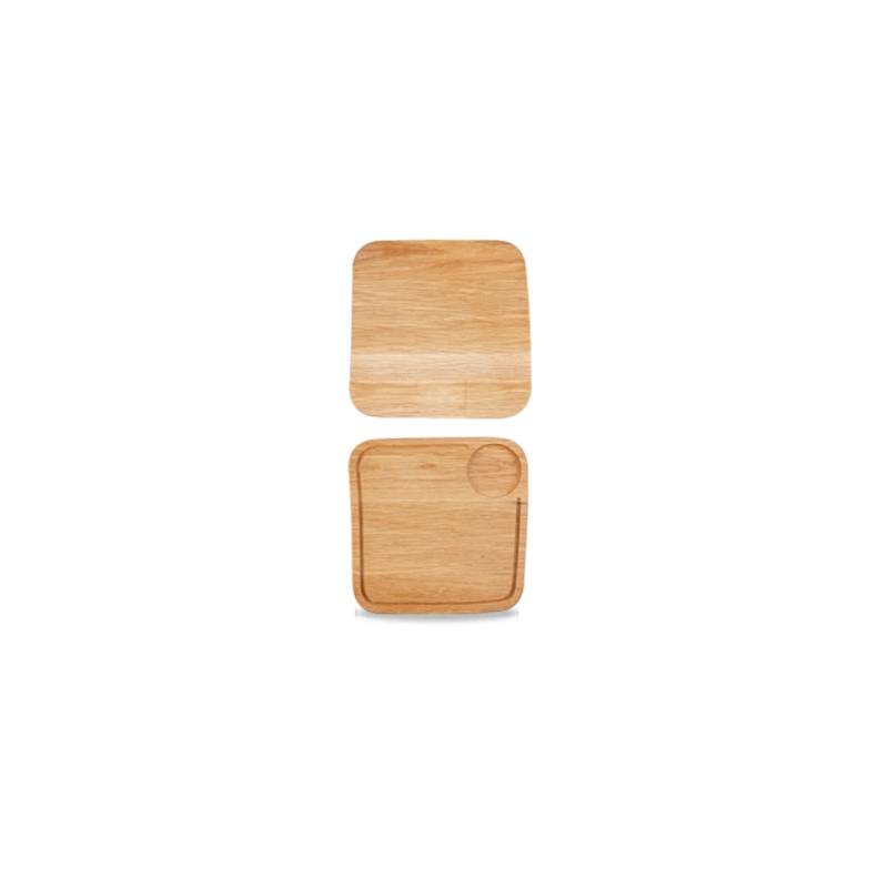 Planche à découper de service en bois Churchill en chêne rustique 25,5 cm