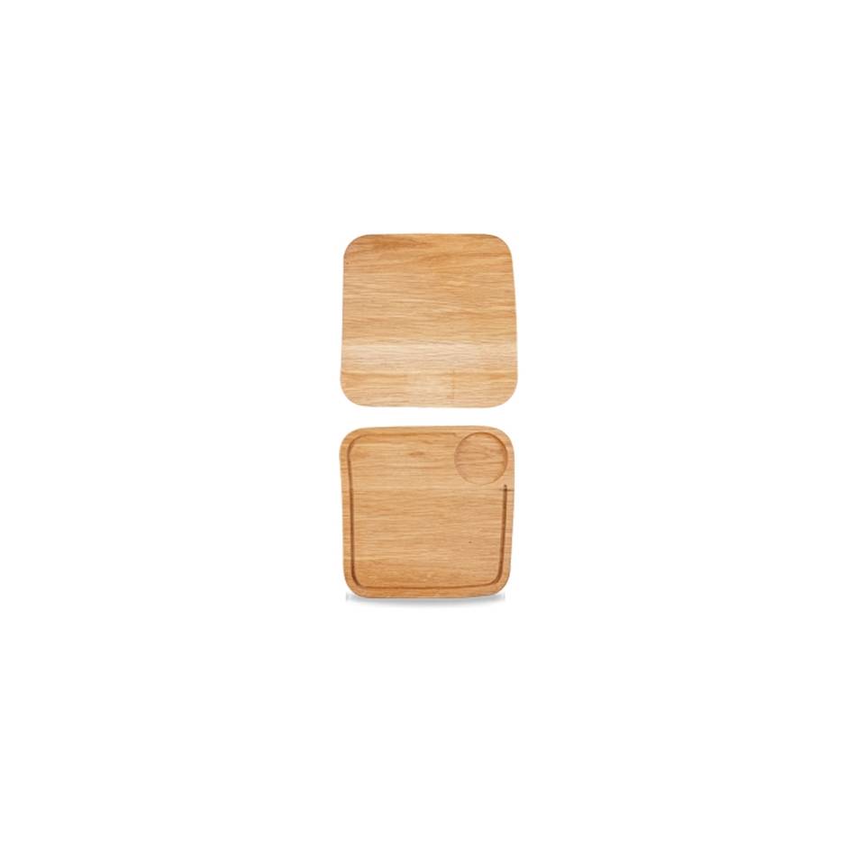 Tabla de Cortar de Roble Rústico Churchill Wooden Service 25.5 cm
