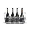 Réservoir ovale transparent de Jéroboam pour vin mousseux lt 10,5