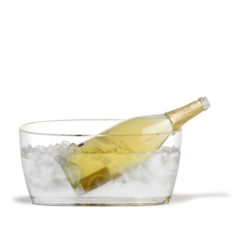 Depósito ovalado transparente para vino espumoso Jeroboam lt 10,5
