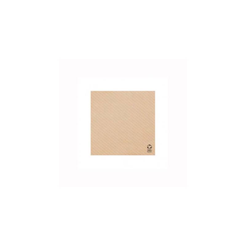 Servilletas biodegradables de celulosa color crudo 33x33 cm