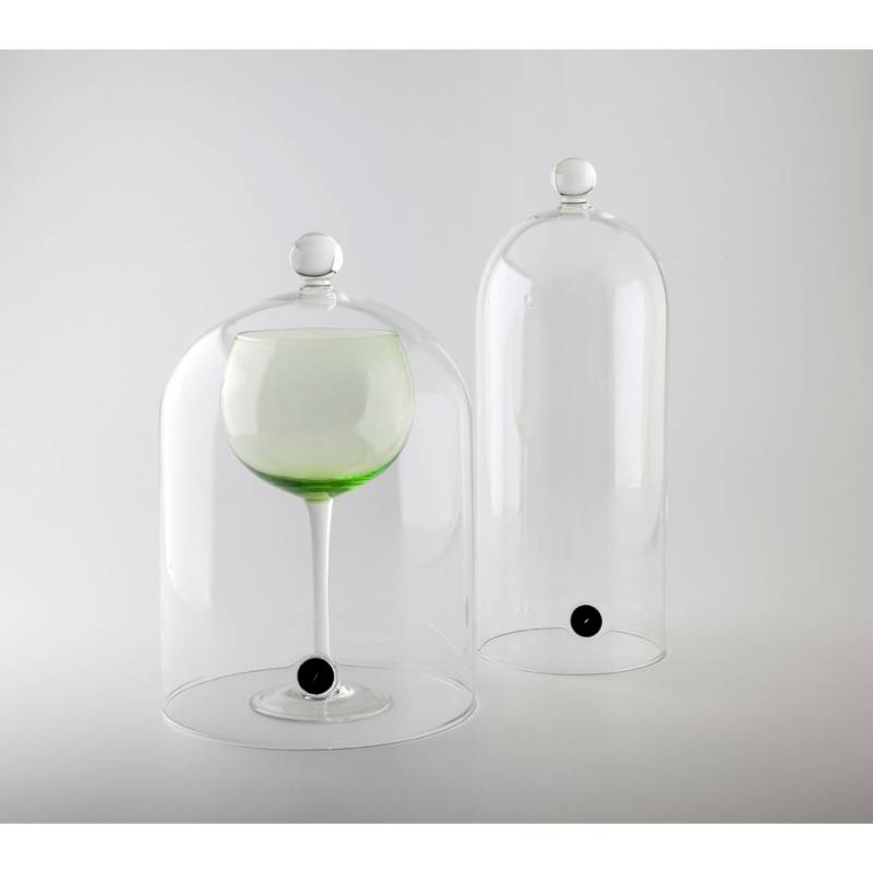 Campana de cóctel 100% vidrio Chef con válvula cm 29x19