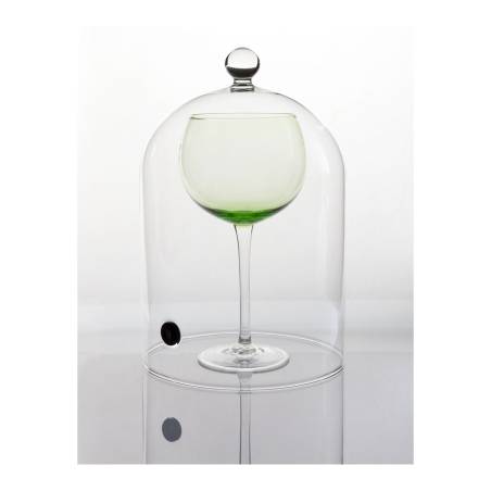 Campana de cóctel 100% vidrio Chef con válvula cm 29x19