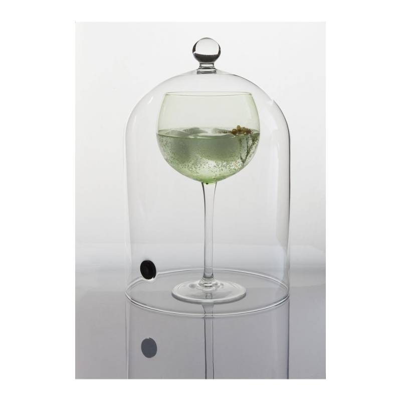 100% Verre Chef cloche à cocktail avec valve cm 29x19
