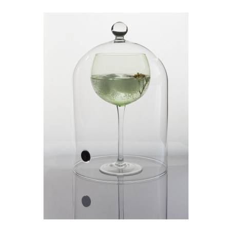 100% Verre Chef cloche à cocktail avec valve cm 29x19