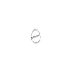 Cortador de huevos de Pascua de acero inoxidable 8 cm