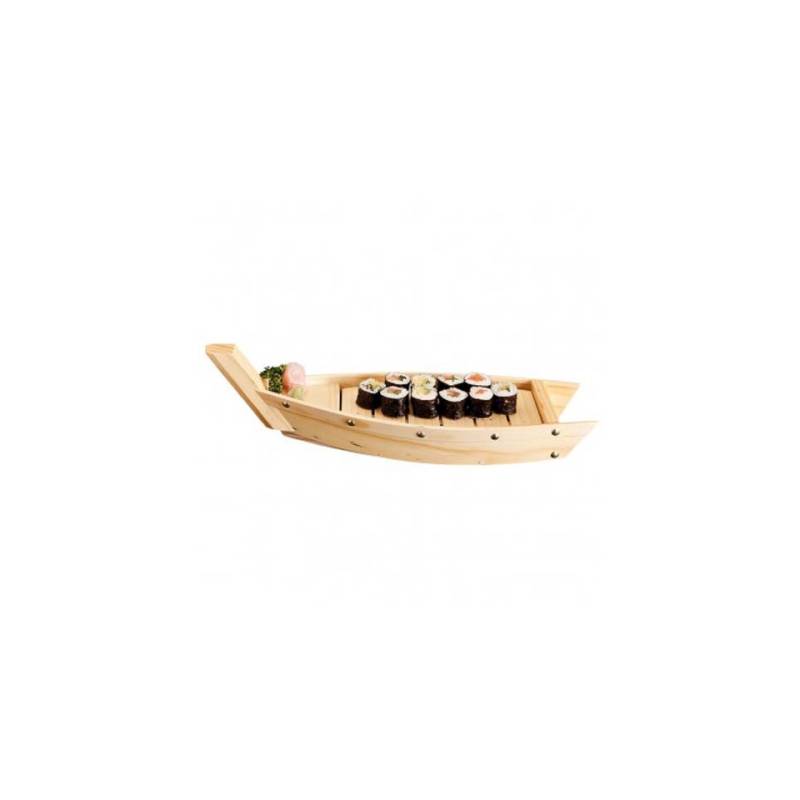 Barco de madera para sushi 44x13x11 cm