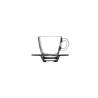 Taza de café Aqua con placa de vidrio transparente cl 7,5