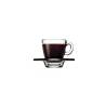 Taza de café Aqua con placa de vidrio transparente cl 7,5