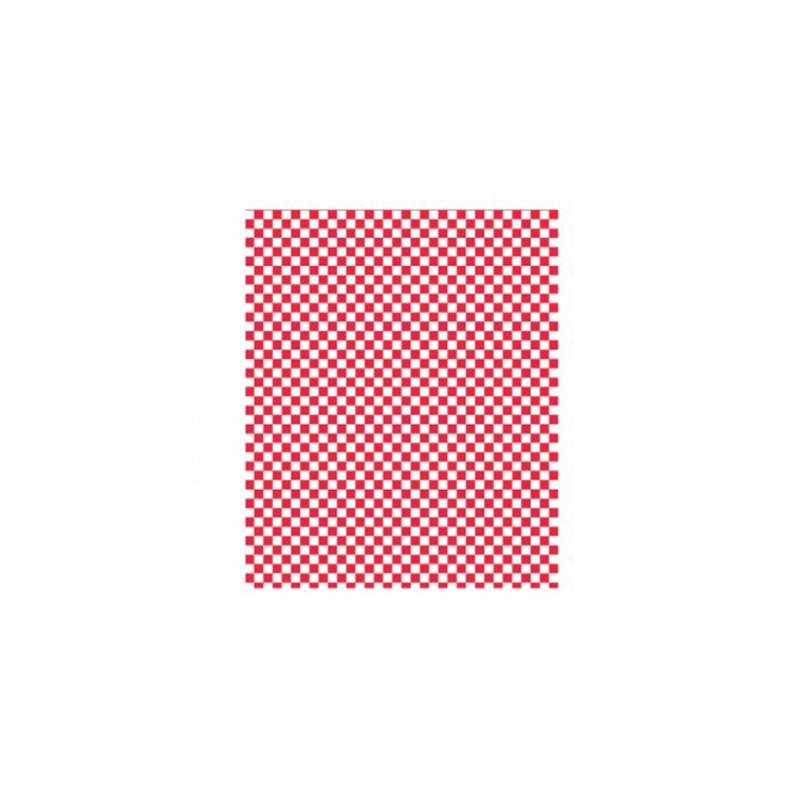 Lebensmittelblätter mit roter und weißer Dekoration 34x28 cm