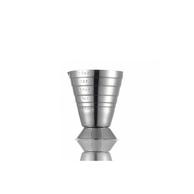 Jigger en acier inoxydable Multi Level Uranus en ml-oz-tbsp